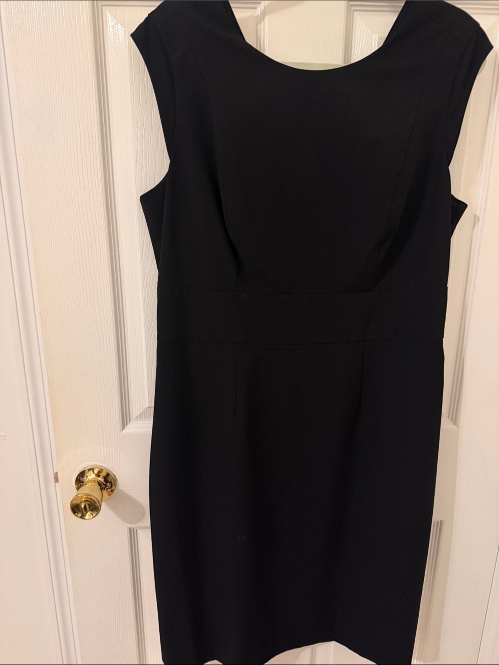 The Limited Black Sleeveless Midi Sheath Dress